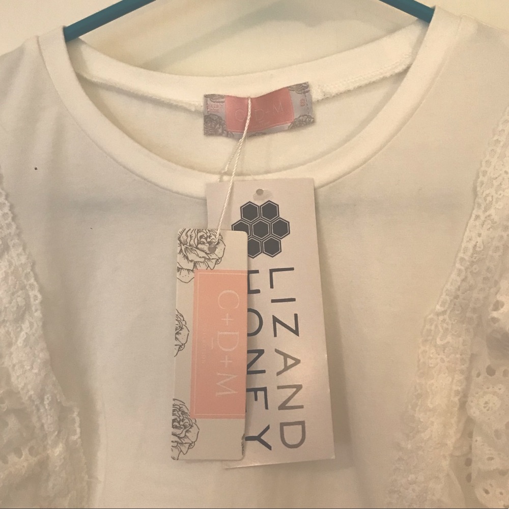 White Ruffle Top - Picture 3 of 3